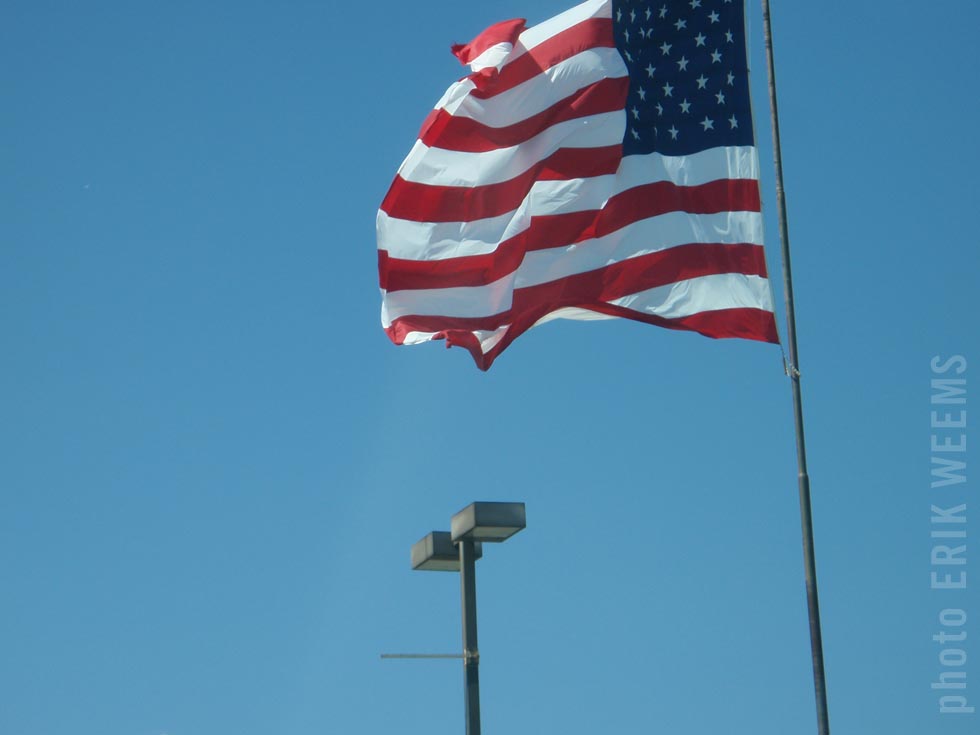 American FLag in the wind