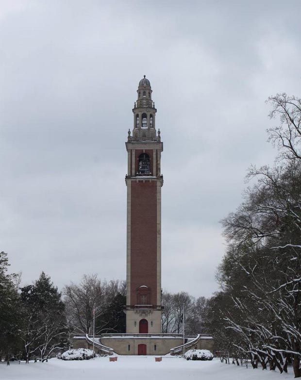 Carillon Bell Tower in Snow