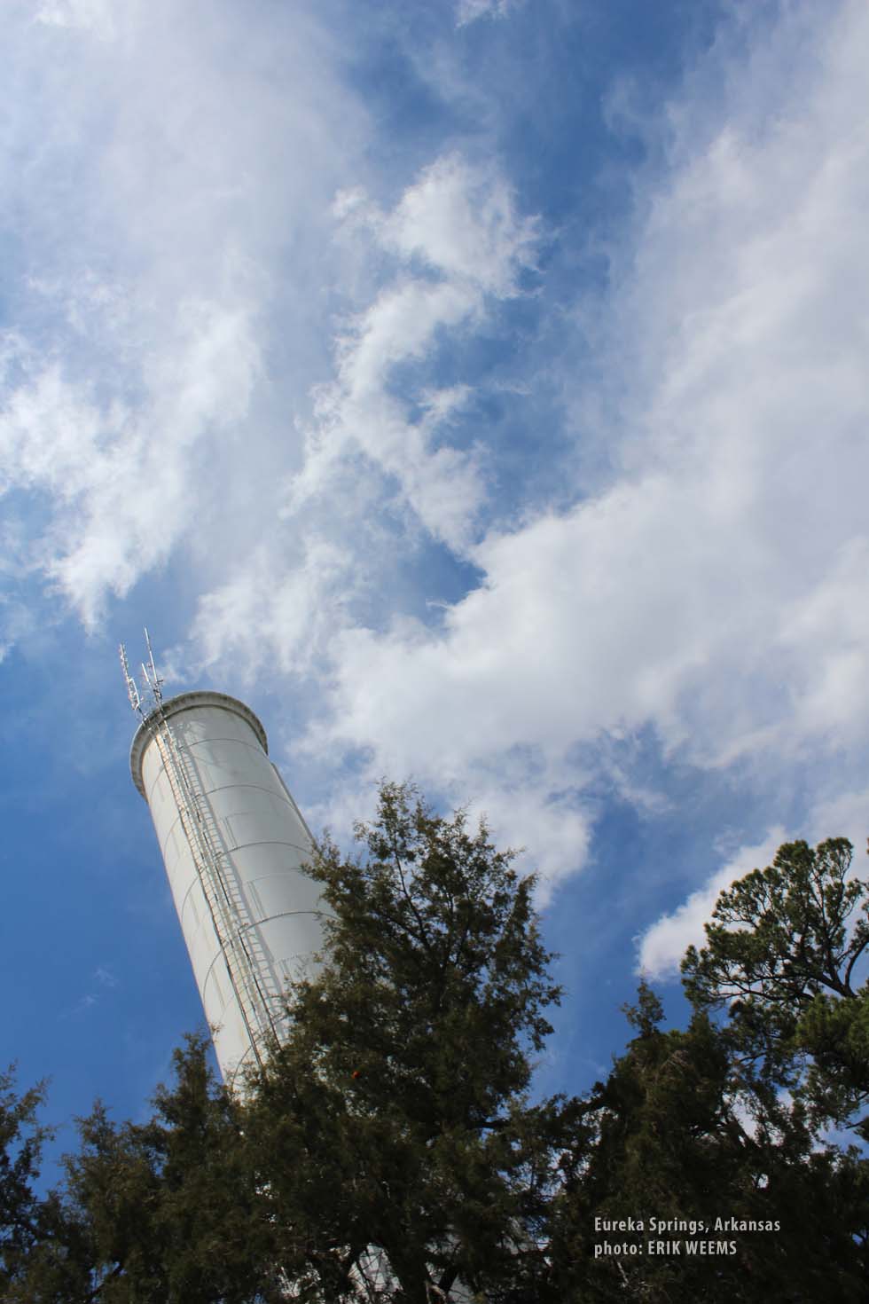 Water tower Eureka Springs Arkansas Photo by Erik Weems