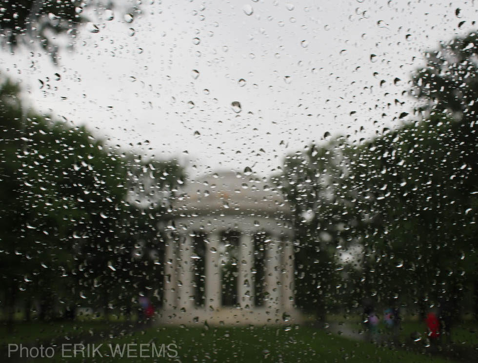 World War One Memorial in Washington DC in the rain
