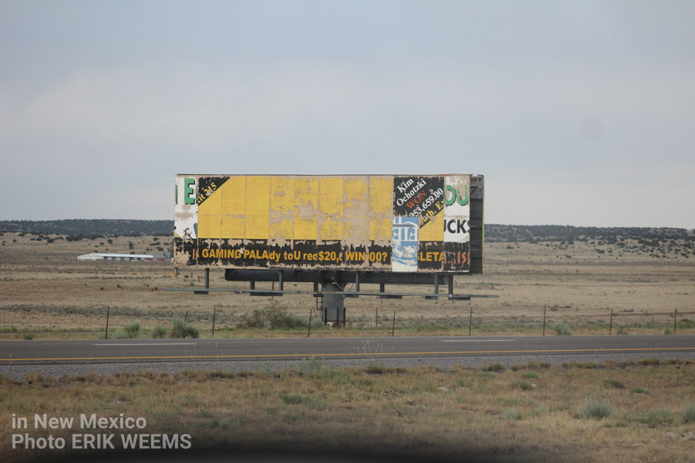 Abandoned billboard in New Mexico