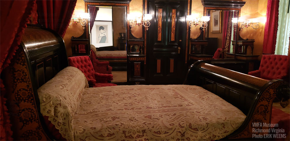 The VMFA Museum Ornate Rockefeller Bedroom