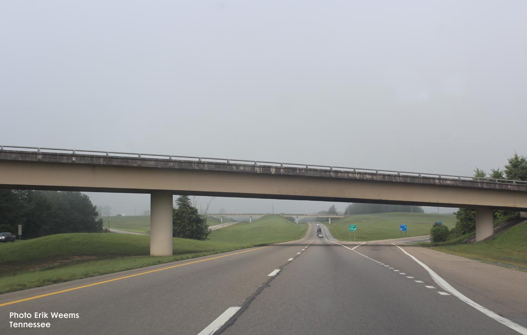 Tennessee Fog on highway 40
