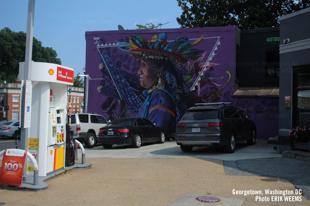 Georgetown Shell Station Native American Art Mural