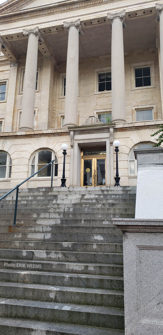 The Oliver Hill Office Building in the Richmond Virginia Capitol Park