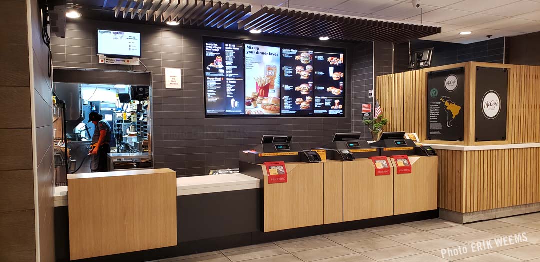 Counters at the White House McDonalds