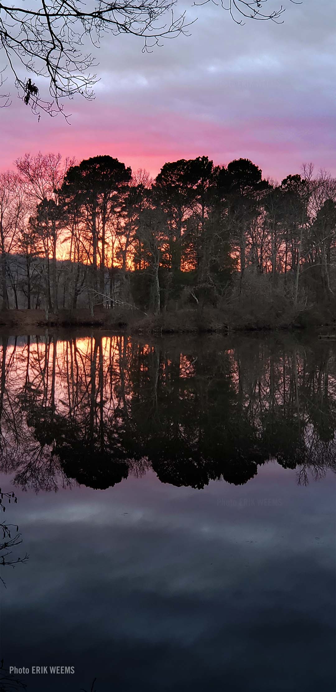 Sunset on the Lagoon at Dutch Gap