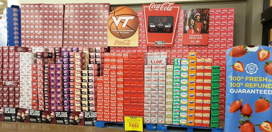 Wall of Soda Pop Soft Drinks