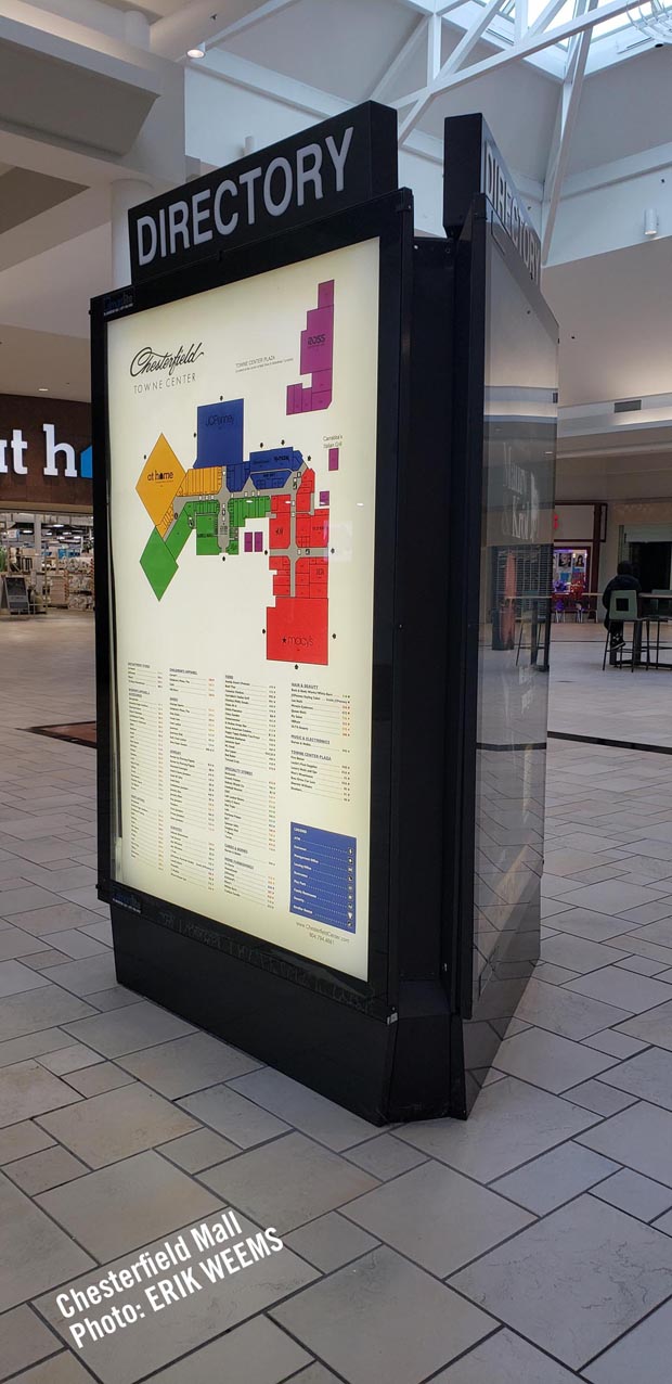 Directory Stand at the Mall